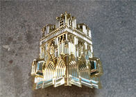 Le cercueil en plastique adapté aux besoins du client de Vierge accule le style américain d'or pâle avec la cathédrale