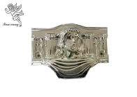 Cercueil en plastique argenté Decoratin, parties décoratives funèbres d'un modèle du Christ de cercueil