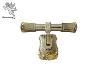 Style adulte H9023 de l'Europe en métal de poignée funèbre d'or de cercueil adapté aux besoins du client